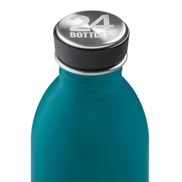 Trinkflasche 0,5 l URBAN aus Edelstahl, petrol - atlantic bay