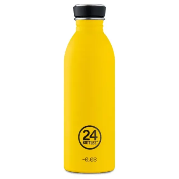 Trinkflasche 0,5 l URBAN aus Edelstahl, gelb