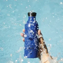 Trinkflasche 0,5 l URBAN aus Edelstahl, dunkelblau