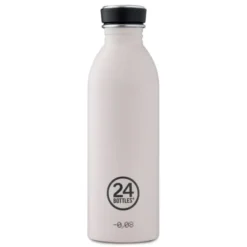 Trinkflasche 0,5 l URBAN aus Edelstahl, hellgrau