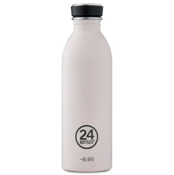 Trinkflasche 0,5 l URBAN aus Edelstahl, hellgrau