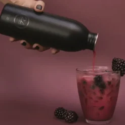 Trinkflasche 0,5 l URBAN aus Edelstahl, schwarz