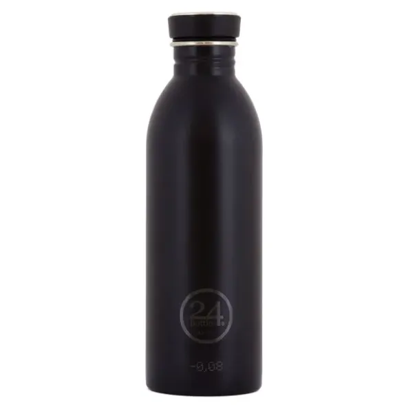 Trinkflasche 0,5 l URBAN aus Edelstahl, schwarz