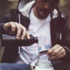 Trinkflasche 0,5 l URBAN aus Edelstahl, schwarz