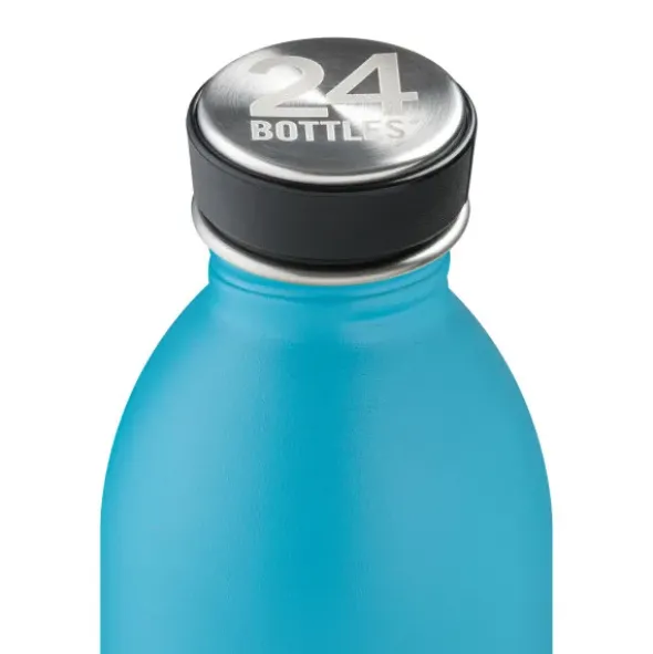 Trinkflasche 0,5 l URBAN aus Edelstahl, hellblau