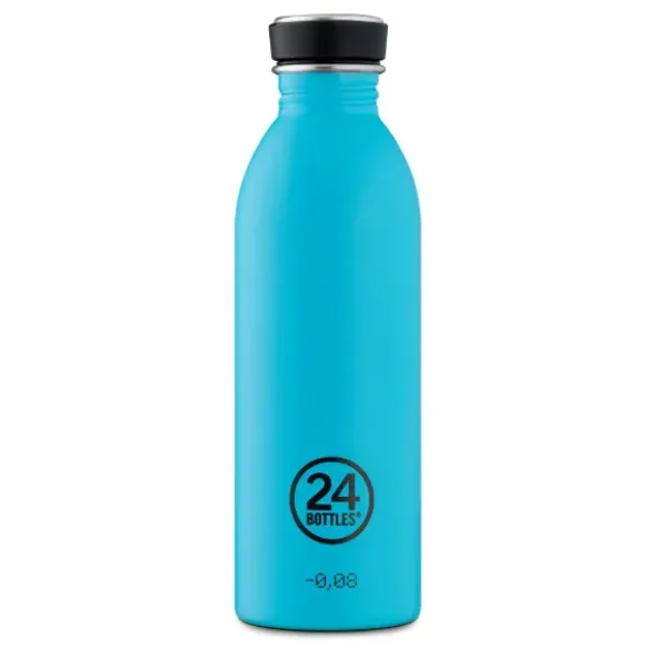 Trinkflasche 0,5 l URBAN aus Edelstahl, hellblau