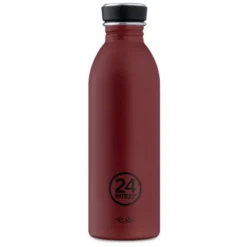 Trinkflasche 0,5 l URBAN aus Edelstahl, dunkelrot