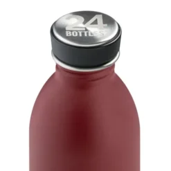 Trinkflasche 0,5 l URBAN aus Edelstahl, dunkelrot