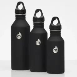 Trinkflasche M8 Edelstahl 750 ml, Enduro schwarz