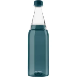 Trinkflasche 700 ml blau Kunststoff mit Schraubverschluss + 2 Öffnungen