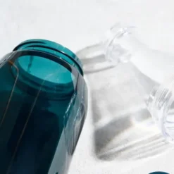 Trinkflasche 700 ml blau Kunststoff mit Schraubverschluss + 2 Öffnungen