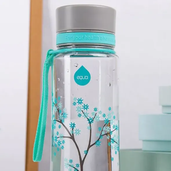 Trinkflasche PLAIN 0,6 l - MINT BLOSSOM