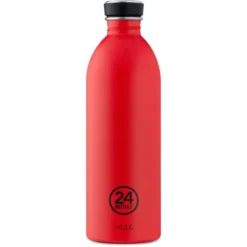 Trinkflasche URBAN 1l Edelstahl, rot