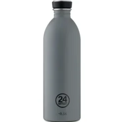 Trinkflasche URBAN 1l Edelstahl, grau