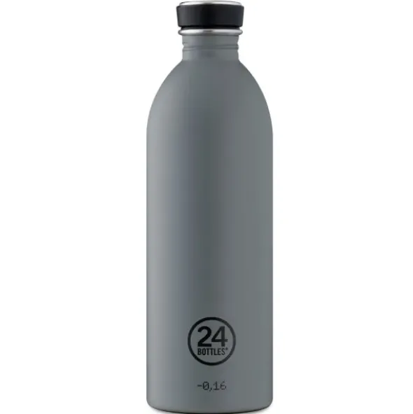Trinkflasche URBAN 1l Edelstahl, grau