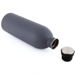 Trinkflasche URBAN 1l Edelstahl, grau