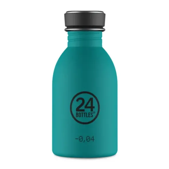 Trinkflasche URBAN 0,25 l - Edelstahl, petrolblau