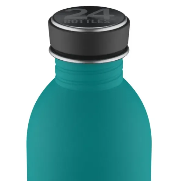 Trinkflasche URBAN 0,25 l - Edelstahl, petrolblau