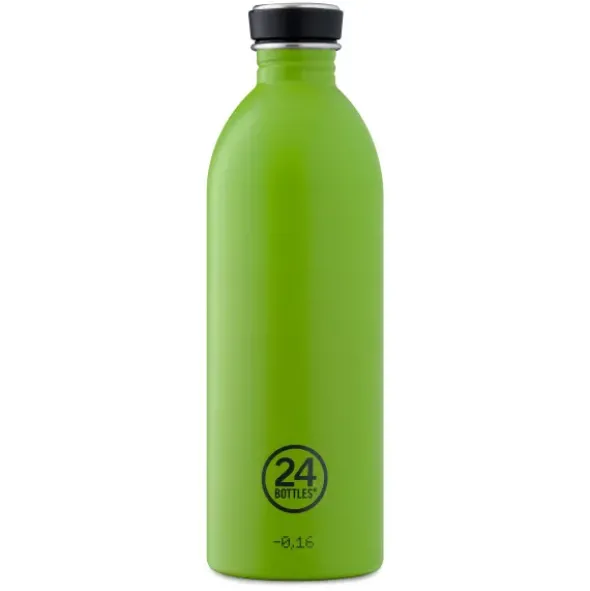 Trinkflasche URBAN 1l Edelstahl, lime