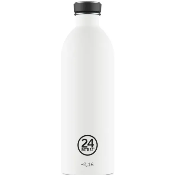 Trinkflasche URBAN 1l Edelstahl, weiß