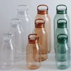 Trinkflasche WATERBOTTLE 300 ml mit Tragegriff, transparent