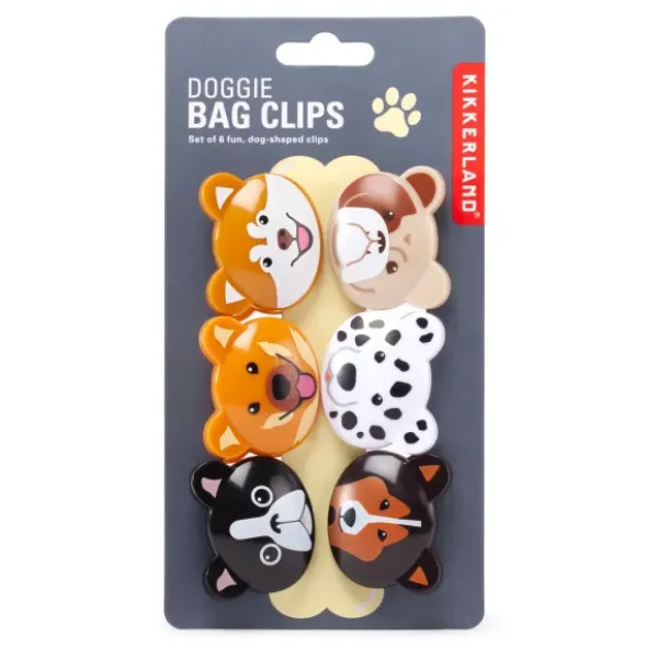 Tütenclips Tierklammern DOGGIE 6er-Set