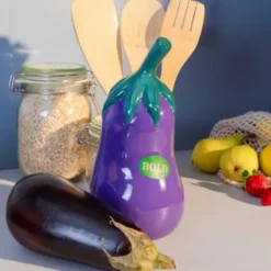 Utensilienbehälter für Kochlöffel - Aubergine