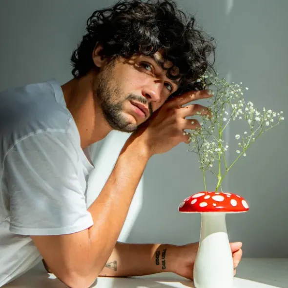 Vase AMANITA - Fliegenpilzvase groß