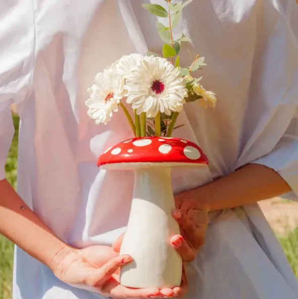 Vase AMANITA - Fliegenpilzvase groß