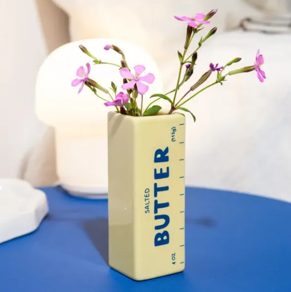 Vase Butter klein 11,5 cm aus Keramik