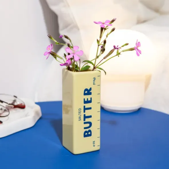 Vase Butter klein 11,5 cm aus Keramik