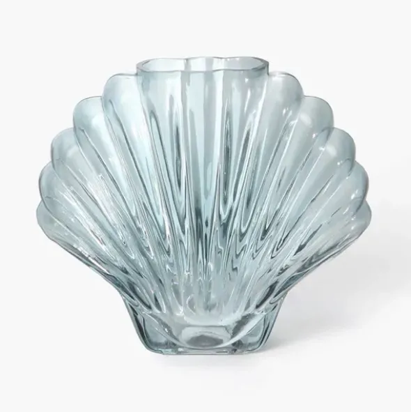 Vase Seashell - Muschelvase blau