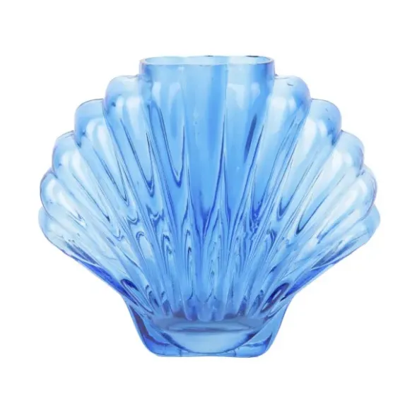 Vase Seashell - Muschelvase dunkelblau