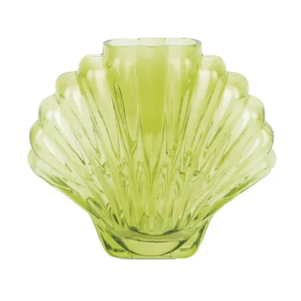 Vase Seashell - Muschelvase gelb