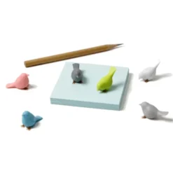 Vogel-Magnet Mini Sparrow birds 6er-Set, pastell