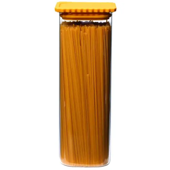 Vorratsgläser 3er-Set für Spaghetti & Nudeln – Silikondeckel Pasta mit Feuchtigkeitsabsorber