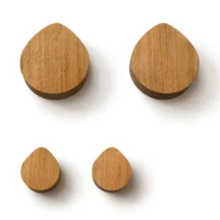 Wandhaken OI 2er-Set - Größe S, Eiche geölt