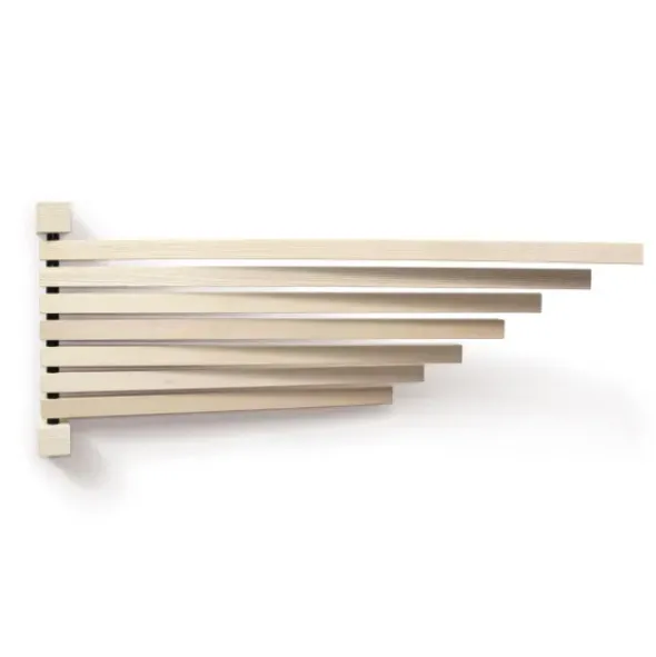 Wandpfau PAVO L – Utensilien- und Handtuchhalter aus Holz 65 x 28 cm