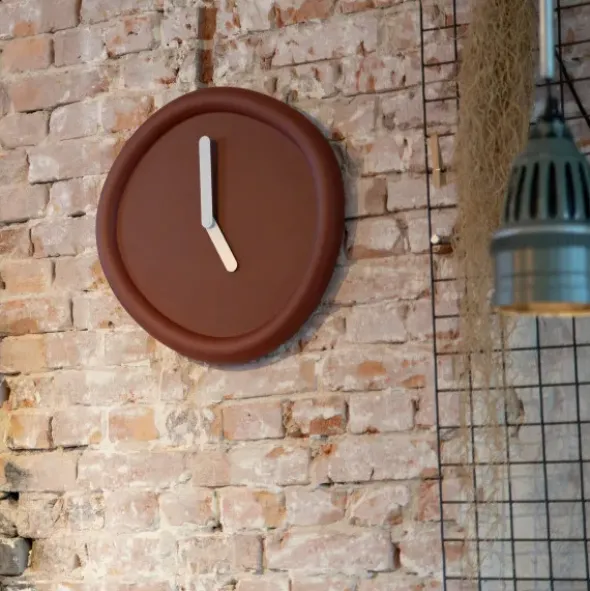 Wanduhr ROUND CLOCK 44 cm hellgrau