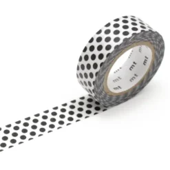 Washi Tape DECO DOTS schwarz