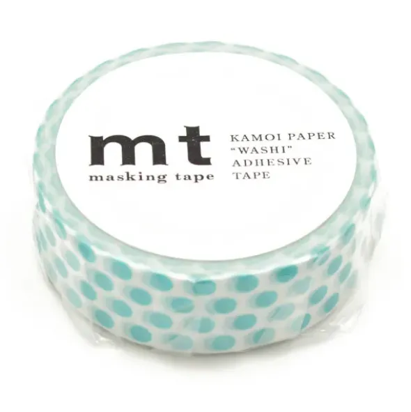 Washi Tape DECO DOTS soda blau