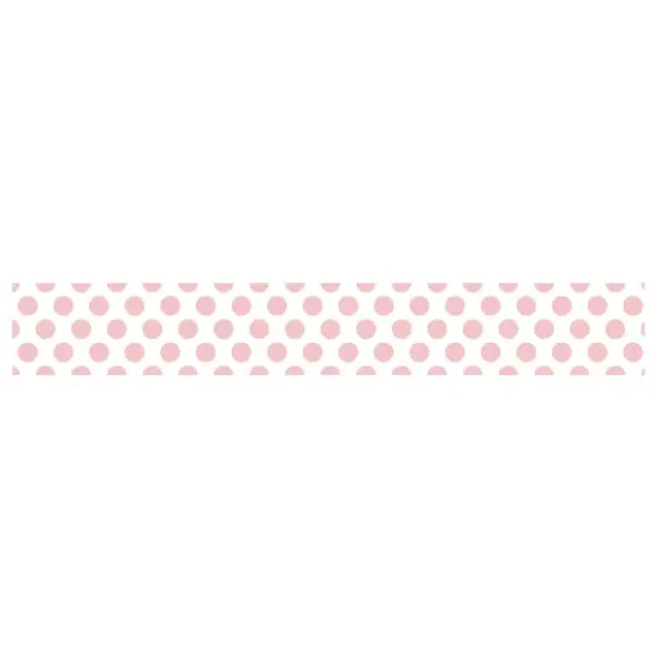 Washi Tape DECO DOTS strawberry milk rosa