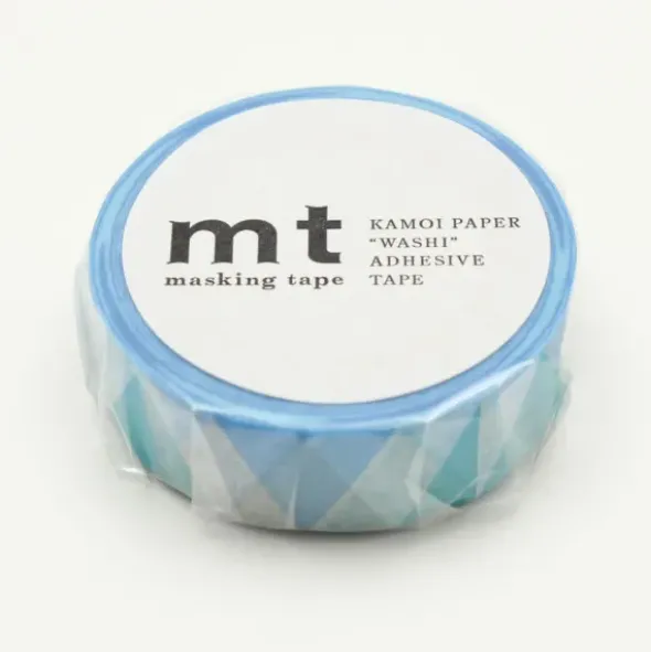 Washi Tape DECO TRIANGLE blau