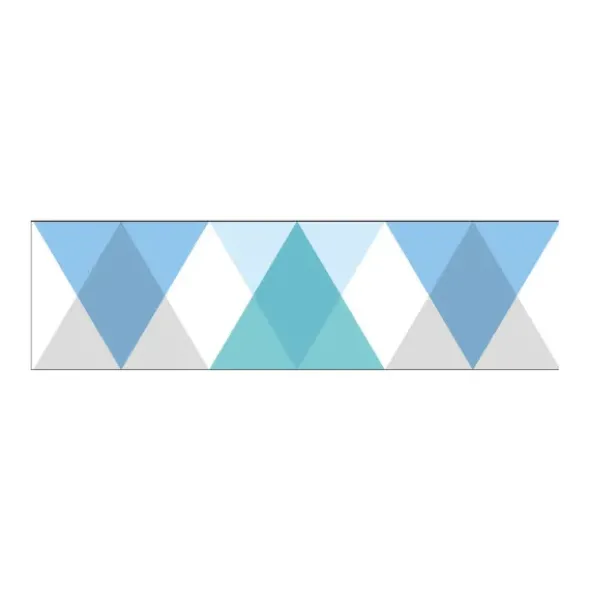 Washi Tape DECO TRIANGLE blau