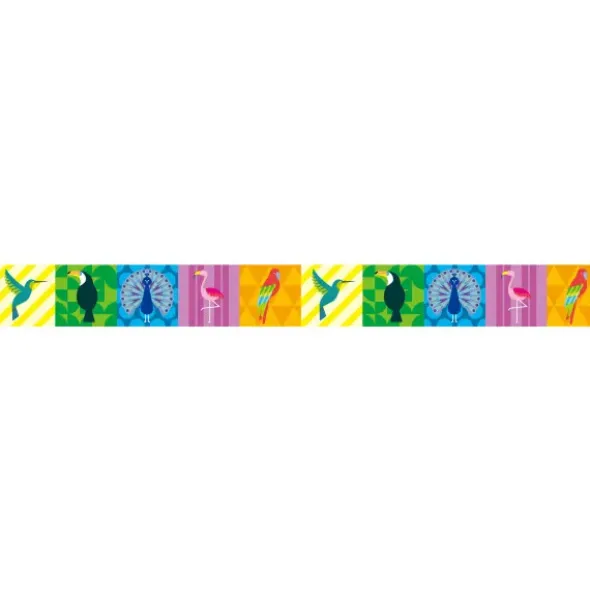 Washi Tape EX - colorful bird