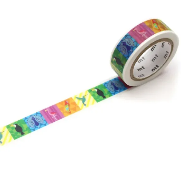 Washi Tape EX - colorful bird