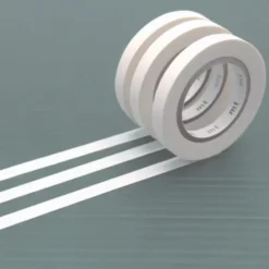 Washi Tape MT SLIM K Set a 3 Rollen - 6 mm weiß