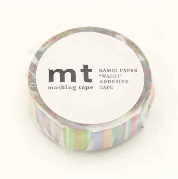 Washi Tape MULTI BORDER pastell bunt gestreift