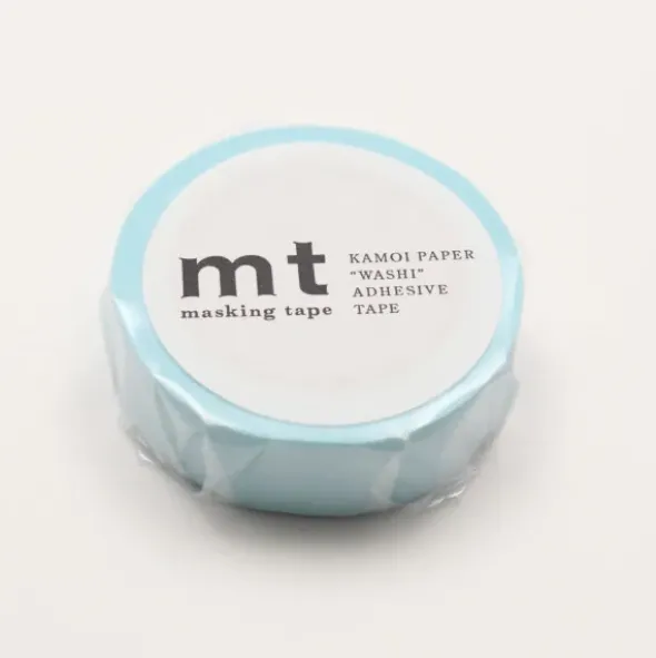 Washi Tape PASTEL pastell cyan blue