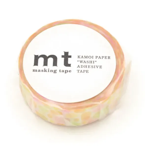 Washi Tape POOL watercolor dots - bunt orange